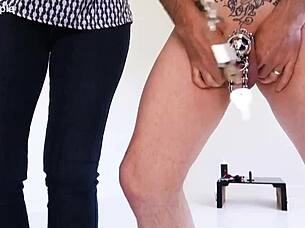 ow! part 1: brutal caning leads to deep fisting agony