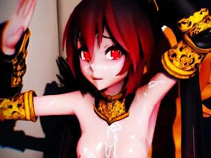 Princess knight Zatsune gets monster fucked in the restroom—yes, take it all!