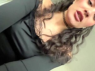 Latina Goth Mia Amor Teases Punishing Household Thrill