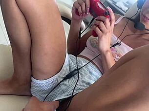 nerdy sona bella rides stepbro in taboo gamer fantasy