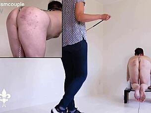ow! part 1: brutal caning leads to deep fisting agony