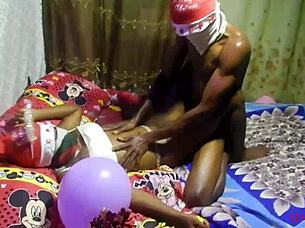 surprised ex with wet pussy christmas fuck gift 🎁