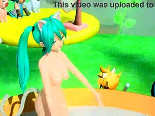 hatsune miku nekomimi nude mod reveals goddess big tits ass 😻🔥