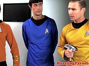 Lesbian kissing oral pussy licking cunilingus on us enterprise parody