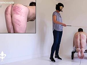 ow! part 1: brutal caning leads to deep fisting agony