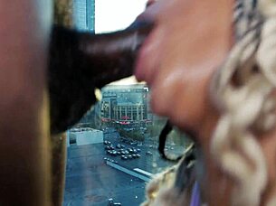 POV Sloppy BBC Deepthroat Teases Explosive Finish