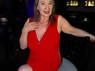 Red Cougar Winner Takes Him Home for Sex