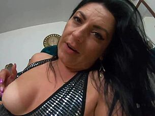 curvy milf facefucked doggystyle cum covered for hubby cleanup