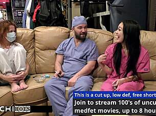 blaire celeste cums hard as nurse backstage with patient
