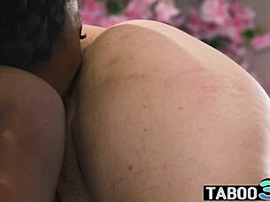 Lesbian ebony milf mocha menage massages asian bbw babe tomie tang oral licking!