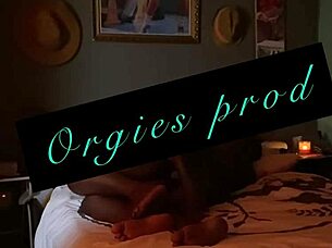 Shaved Ebony Pussy Pounded Sideways in Dawn Bedroom Fuck