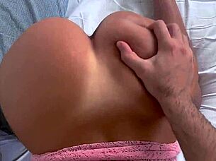 petite fitness model begs neighbor cock through tight dress kitchen