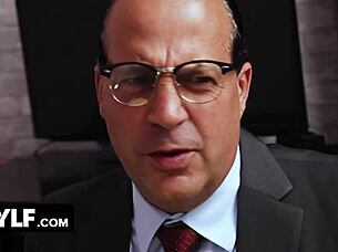 mylf seduces detectives with tight body for spit-roast interrogation