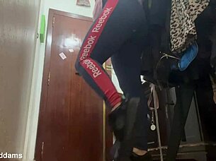 secret hidden cam footbridge voyeur backstage latina couple