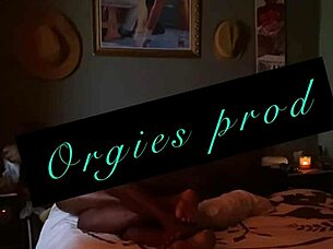 Shaved Ebony Pussy Pounded Sideways in Dawn Bedroom Fuck