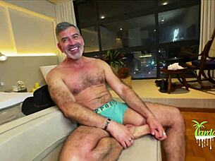 Jamaican pornstar strokes monster caribbean cock