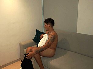 Big-Breasted Blonde Emerges Shivering from Bathroom After Wild Prank Encounter