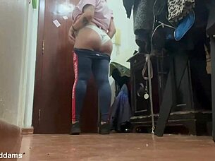 secret hidden cam footbridge voyeur backstage latina couple