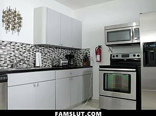 Dad Can't Resist Her Sexy Young Curves Anymore