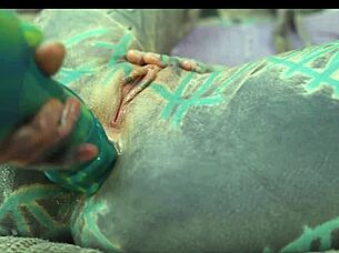 hippy goth gapes asshole with toys then big cock slam!