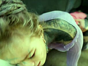 hippy goth gapes asshole with toys then big cock slam!