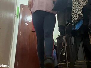 secret hidden cam footbridge voyeur backstage latina couple