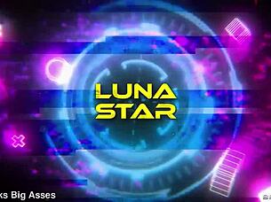 luna star groped and fingered by muscular stud's monster cock massage