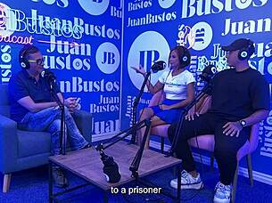 sexy lawyer aishadanveer fucks juan bustos prisoner on podcast