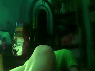 amateur latina couple gets sensual on homemade webcam in the dark