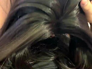 caught curvy brunette sucking riding huge cock nonstop real homemade dorm fun!