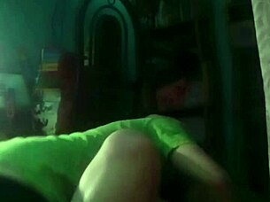 amateur latina couple gets sensual on homemade webcam in the dark