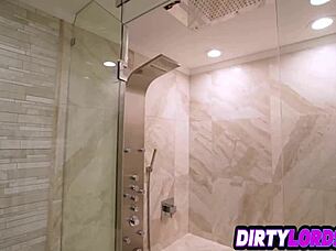 Hey hunk, wanna fuck these huge tits and tight wet pussy in the bathroom?