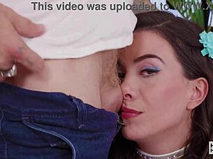 petite natalie brooks gags chokes on cock addicted to bryan gozzling's rough face fuck