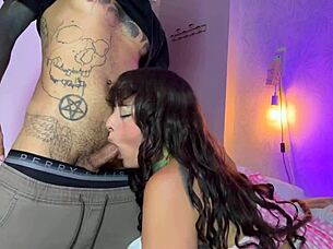 i found out my boss's secret n now im suckin her hubby's fat cock deep