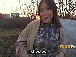 Curvy Spanish Babe Fucks For Cash Outdoor Groping