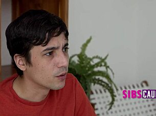 Caught Stepsis Sneaking Peek At My Phone Leads To Rough Blonde Fuck