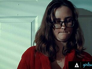 busty angela white stars in brunette's romantic scissoring fantasy