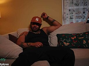 Ebony Whore Deepthroats Monster BBC Creampie While Hubby Away