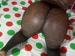 black ebony ebony slaps fat ass in bedroom