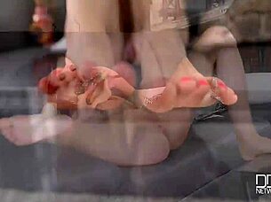 High Heels Tease: Portuguese Toes and Narrow Ass Barefoot Temptation