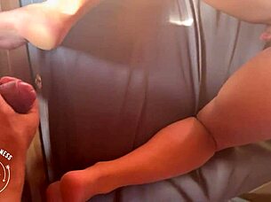 muscular brunette wife gets fucked hard by bodybuilder husband again