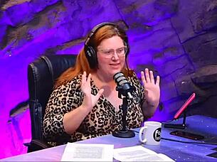 Chubby redhead BBW details dirty gangbang with five guys