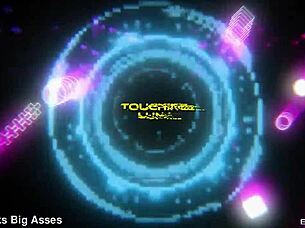 luna star groped and fingered by muscular stud's monster cock massage