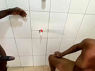 Chubby Neighbor Screams In Crazy Bathroom Doggystyle Pounding