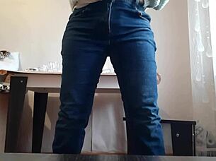 Secretary Fingers Wet Pussy at Office Desk for Orgasm Relief