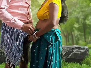 bhabhi bends over forest getting muscular pussy pounded wildly