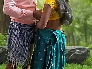 bhabhi bends over forest getting muscular pussy pounded wildly