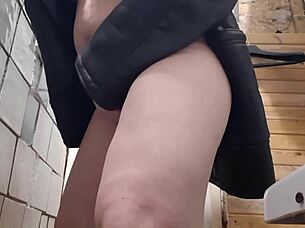 Hidden Cam Busty Milf Fingers Pussy on Toilet? Lesbian Orgasm Tease Exposed!