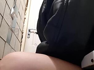 Hidden Cam Busty Milf Fingers Pussy on Toilet? Lesbian Orgasm Tease Exposed!