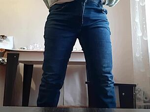 Secretary Fingers Wet Pussy at Office Desk for Orgasm Relief